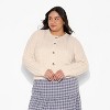 Women's Crewneck Heritage Cable Cardigan - Wild Fable™ - 2 of 3