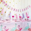 Blue Panda 195-Piece Girl Dinosaur Birthday Party Supplies and Decorations - Tablecloths, Plates, Napkins, All-in-One (Serves 24) - 2 of 4