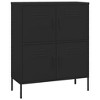 Storage Cabinet Black 31.5"x13.8"x40" SteelvidaXL - 2 of 4