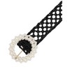 INSPIRE CHIC Womens Braided Woven Hollow Out 1.6" Width Wide Pearl Buckle Bohemian Waist Belts 1Pc - 2 of 4