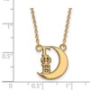 Black Bow Jewelry 14k Yellow Gold Plated Sterling Silver Gamma Phi Beta Greek Life Necklace 18 Inch - 3 of 4