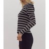 Women's This Is The Life Striped Knit Top - entro - 3 of 4