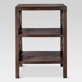 Owings End Table with 2 Shelves (Not Assembled) Espresso - Threshold™
