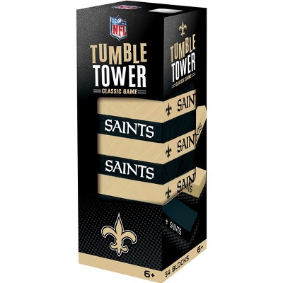 MasterPieces Real Wood Block Tumble Towers - NFL New Orleans Saints