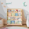 SeaCamel Kids 4-Tier Book Display Shelves - White Toddler Bookshelf for Playrooms, Bedrooms & Classrooms - 2 of 4