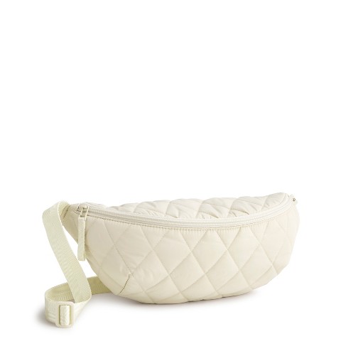 Vera Bradley Women's Outlet Ultralight Medium Crescent Sling Crossbody Bag Pumice Stone