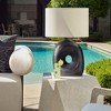 Uttermost Peephole Outdoor Bronze Table Lamp – Sculpted Concrete Base with Hollow Center and Weather-Resistant Shade, 26” High - 2 of 4