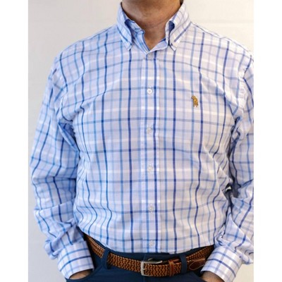 Men's Ridge Check Button Down Shirt - Southern Casanova