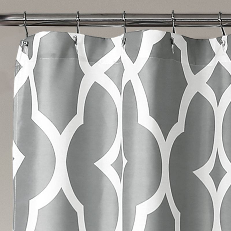 Connor Geo Shower Curtain Gray - Lush D&#233;cor, 3 of 9