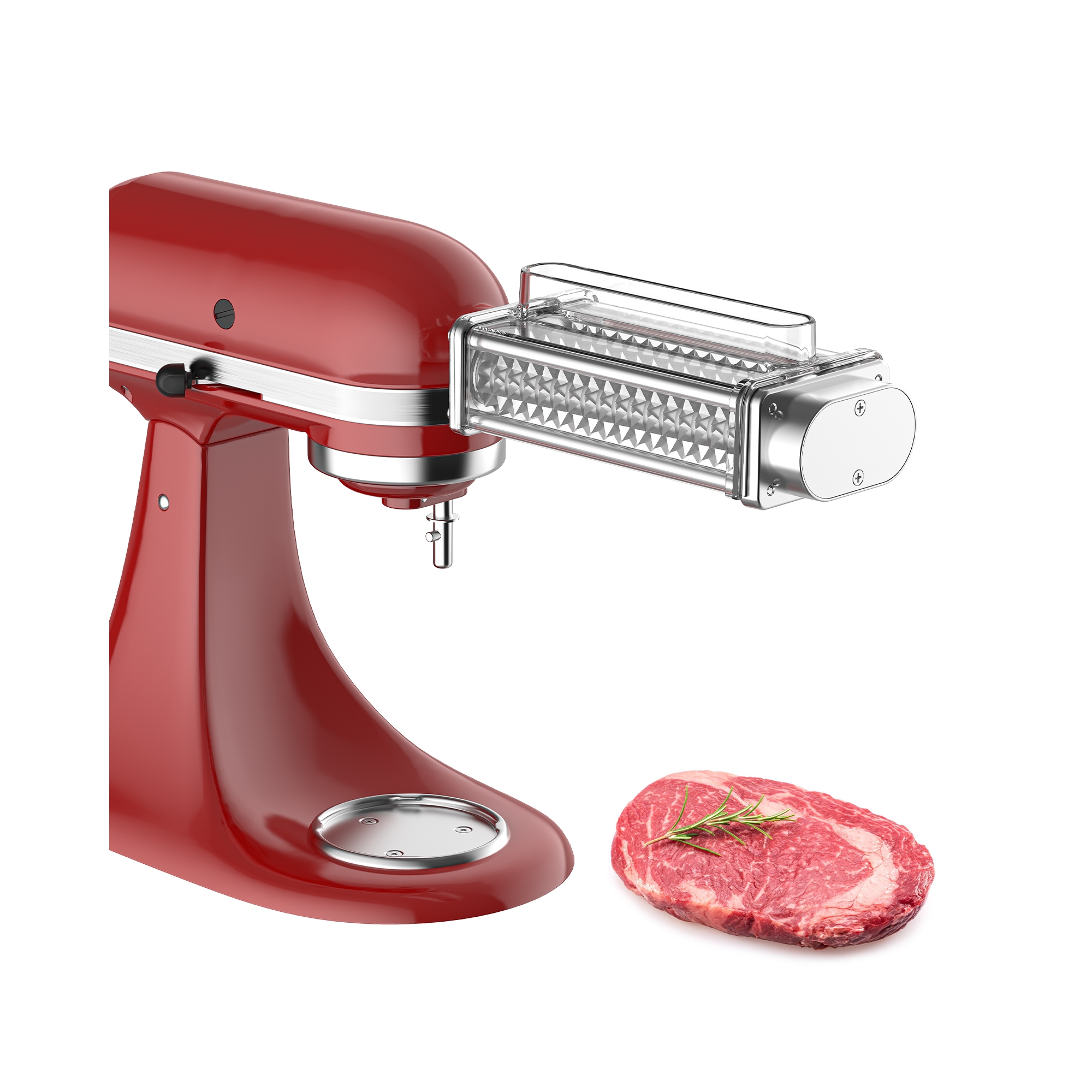 Gvode Meat Tenderizer Attachment, Compatible with KitchenAid®, Stainless Steel, Easy Tenderizing