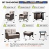 Buenhomino 9 Piece Wicker Outdoor Furniture Set with Thick Cushions, High Back Patio Furniture Set with Swivel Rocking Chairs and Fire Pit Table - 3 of 4