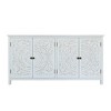 GDFStudio Hugo Transitional Fir Wood 60.00'' Storage Sideboard Cabinet with 4 Doors - 4 of 4