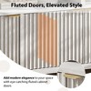 Coolmee 65.8 Inch Fluted Sideboard Buffet Cabinet with 4 Doors, Kitchen Storage Cabinet, Wood Sideboard for Dining Room, Living Room, Entryway - 4 of 4