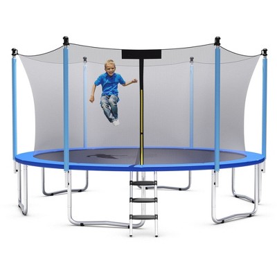 Costway 12/14/15 Ft Combo Bounding Trampoline W/ Ladder Net : Target