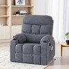 MAYEERTY Gray Oversized Recliner Chair for Living Room, Spacious Design for Large, Big, Tall Adults - 2 of 4