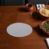 Unique Bargains Trivet Round Rope Woven Mat Cotton Non-woven Fabric 7.87"x7.87"x0.31" - 2 of 3