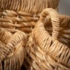 Sullivans 15.75", 14.5" & 12.5" Chunky Woven Basket Set of 3, Natural - 2 of 4