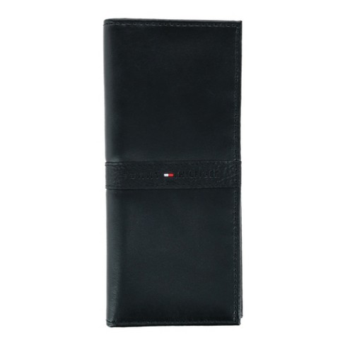 Men's Leather Oxford Slim Zip-Around Bifold Wallet by Tommy Hilfiger