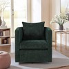 GDFStudio Annabelle Modern 32" Ultra Soft Performance Fabric Upholstered Swivel Barrel Chair - 2 of 4