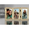 Americanflat Hinged 3 Photo Frame in Polished Brass Color MDF - Desk Photo Frame for 4X6" Photos - Tri Folding Picture Frame For Desk - 3 of 4