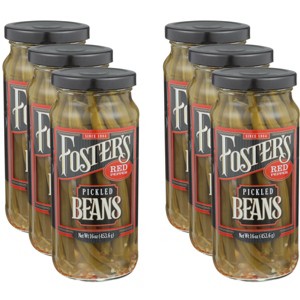 Foster's Pickled Beans Red Pepper - Case of 6 - 16 oz - 1 of 2