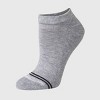 Hanes Women's Striped Cushioned 6pk No Show Socks - 5-9 - 2 of 4