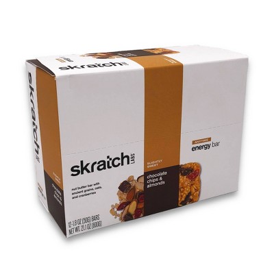 Skratch Labs Anytime Chocolate Chips & Almond Energy Bar - 12pk