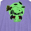 - Peanuts - Glow In The Dark Vampire Snoopy Graphic Sleeveless Aline Dress - 2 of 4