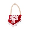 Country Living Vegan Leather Barn Dog Chew Toy: Eco-Friendly, Safe, Long-Lasting, and Non-Toxic – Red - 4 of 4