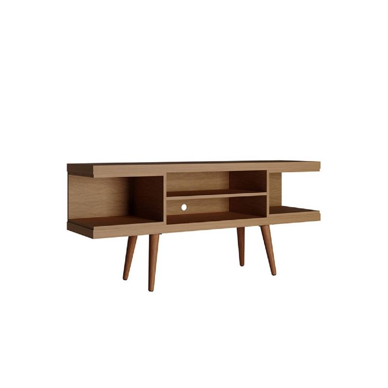 Utopia Splayed Wooden Legs and 4 Shelves TV Stand for TVs up to 50" - Manhattan Comfort, 5 of 9