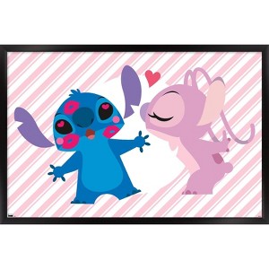 Trends International Disney Lilo and Stitch - Angel and Stitch Framed Wall Poster Prints - 1 of 4