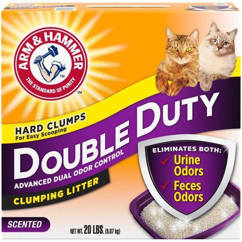 Arm & Hammer Double Duty Advanced Dual Odor Control Clumping Litter ...