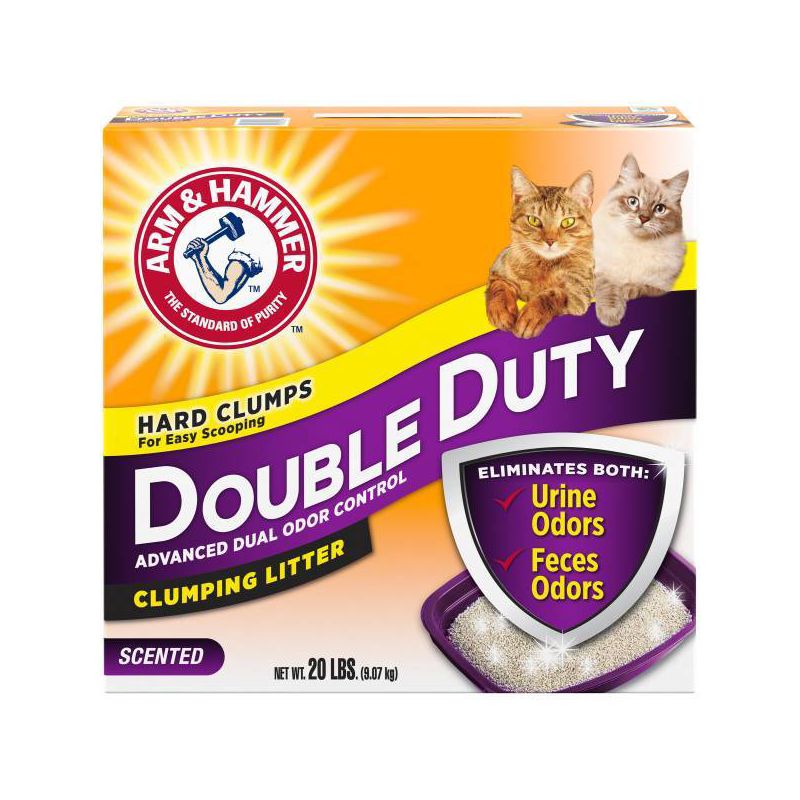 Arm &#38; Hammer Double Duty Advanced Dual Odor Control Clumping Litter - 20lbs, 1 of 2