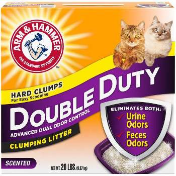 Arm & Hammer Double Duty Advanced Dual Odor Control Clumping Litter - 20lbs