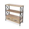 Cheung's Onorato 3 Tier & Two Drawer Shelf - 3 of 4