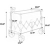 BEAFUP Collapsible Wagon 220lbs with Big All-Terrain Wheels 300L Folding Utility Cart for Camping, Beach, Gardening & Shopping - 3 of 4