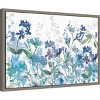 Amanti Art Colors of the Garden Cool Shadows by Wild Apple Portfolio Canvas Wall Art Print Framed 23-in. x 16-in. - 3 of 4