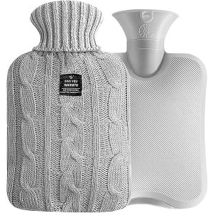 EBF Home Huddle Hush Hot Water Bottle, Hot Water Pack for Hot and Cold Compress, Ideal for Menstrual Cramps, Neck Shoulder Pain Relief - 1 of 4