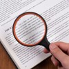 Insten Large Magnifying Glass 75 Mm Lens, 7x Handheld Magnifier For  Reading, Orange : Target