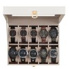 SONGMICS Watch Box, 10-Slot Watch Case with Large Glass Lid, Removable Watch Pillows, Watch Box Organizer, Father's Day Gifts - 2 of 4