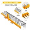 72" 3-Point Hitch Pine Straw Rake, Spring Landscape Rake for Lawn Tractor, Durable Powder-Coated Steel Dethatcher for Cat 0 & Cat 1 Attachments - 3 of 4