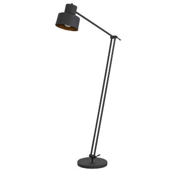 65" Davidson Adjustable Height Metal Floor Lamp Matte Black - Cal Lighting