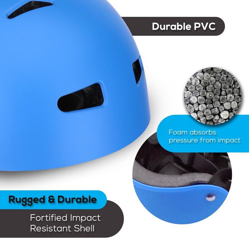 Adjustable Sports Safety Helmet - Blue, 3 of 10