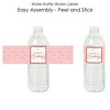 Big Dot of Happiness Pink Rose Gold Birthday - Happy Birthday Party Water Bottle Sticker Labels - Set of 20 - 2 of 4