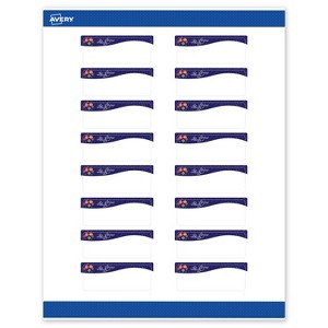 Avery Labels, 1" x 2-5/8", Silver-Snowflakes, Matte, 160ct - 1 of 4