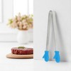 Unique Bargains Pcs Food Tongs Glove-Shaped Ice & Food Tongs Dishwasher Safe Stainless Steel Silicone 5 Inch 1 Pcs - 2 of 3
