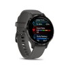 Garmin Venu 3S Fitness GPS Smartwatch Steel Bezel w/ Pebble Gray Case + Accessories Kit - 3 of 4