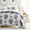 FIONECA Quilt Set- Lightweight - All Season Quilted Coverlet - Distressed Bouquet - 2 of 4