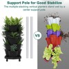 VECELO 5-Tier Vertical Garden Planter, Self Watering Stackable Planter with Wheels for Strawberries, Flowers, Vegetables, Set of 1/2 - 4 of 4