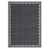 homfan Scalloped Washable Rug w/ Non-Slip Back - Modern Low-Pile Carpet for Living Room, Bedroom - 4 of 4